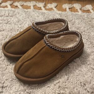 UGG Tan Suede Slip-On Shoes